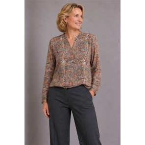 Micha shirt paisley print Latte peache multi
